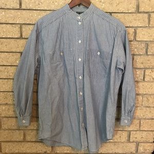 Chambray Striped Top